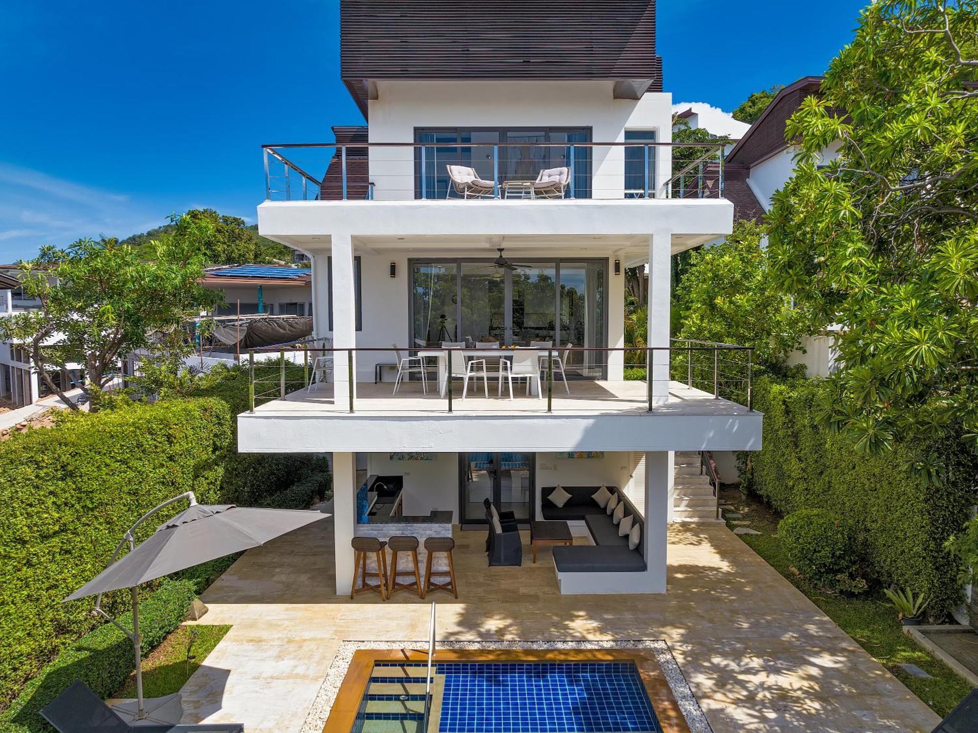 3 Bedroom Luxury 5 Star Seaview Villa Esprit Sdv087-By Samui Dream Villas Strand Bang Rak Exterior foto
