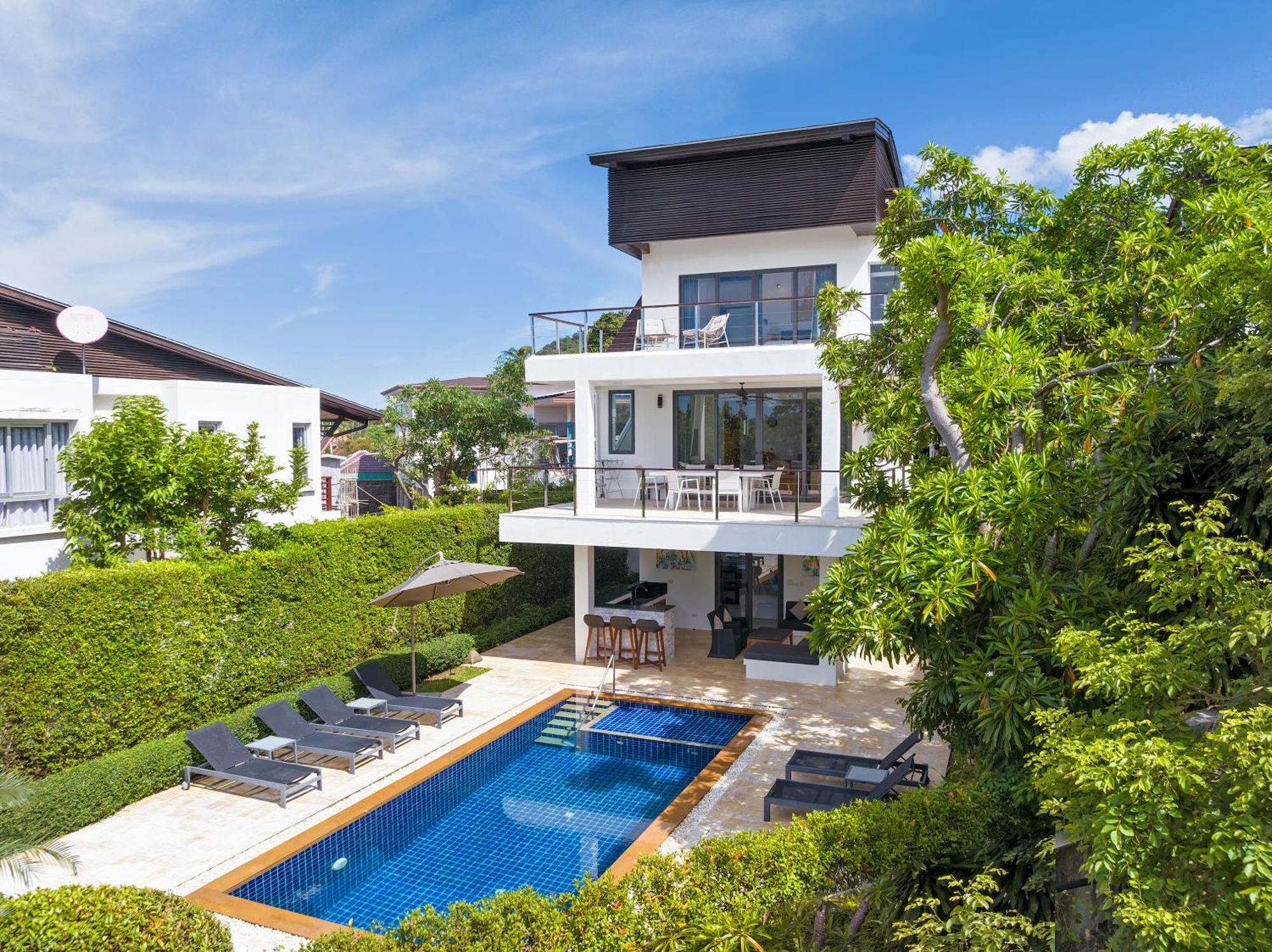 3 Bedroom Luxury 5 Star Seaview Villa Esprit Sdv087-By Samui Dream Villas Strand Bang Rak Exterior foto