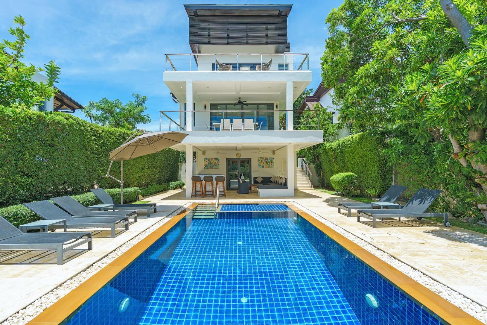 3 Bedroom Luxury 5 Star Seaview Villa Esprit Sdv087-By Samui Dream Villas Strand Bang Rak Exterior foto
